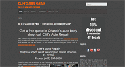 Desktop Screenshot of cliffs-autorepair.com